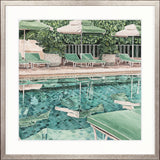 Poolside Bliss VI Small (550mm W x 550mm H) / Standard Clear Glass