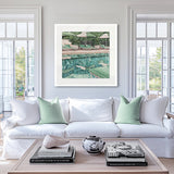 Poolside Bliss VI Small (550mm W x 550mm H) / Standard Clear Glass