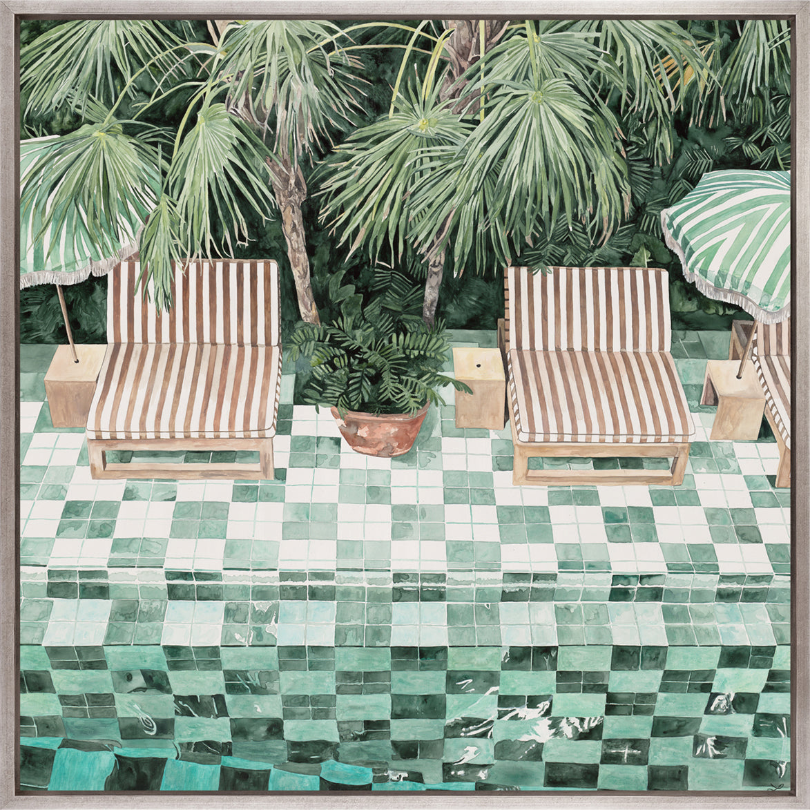 Poolside Bliss VII (Canvas)