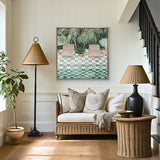 Poolside Bliss VII (Canvas) Large (860mm W x 860mm H)