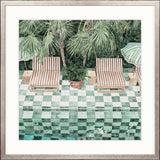 Poolside Bliss VII Small (550mm W x 550mm H) / Standard Clear Glass