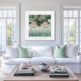 Poolside Bliss VII Small (550mm W x 550mm H) / Standard Clear Glass