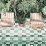 Poolside Bliss VII Small (550mm W x 550mm H) / Standard Clear Glass