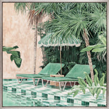 Poolside Bliss VIII (Canvas) Large (860mm W x 860mm H)