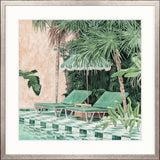 Poolside Bliss VIII Small (550mm W x 550mm H) / Standard Clear Glass