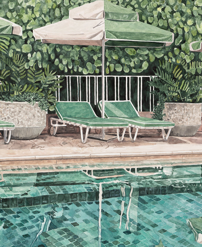 Poolside Bliss IX (Canvas)