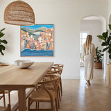 Positano II (Canvas) Large (860mm W x 860mm H)