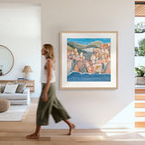 Positano II X-Large (1400mm W x 1000mm H) / Clear Acrylic