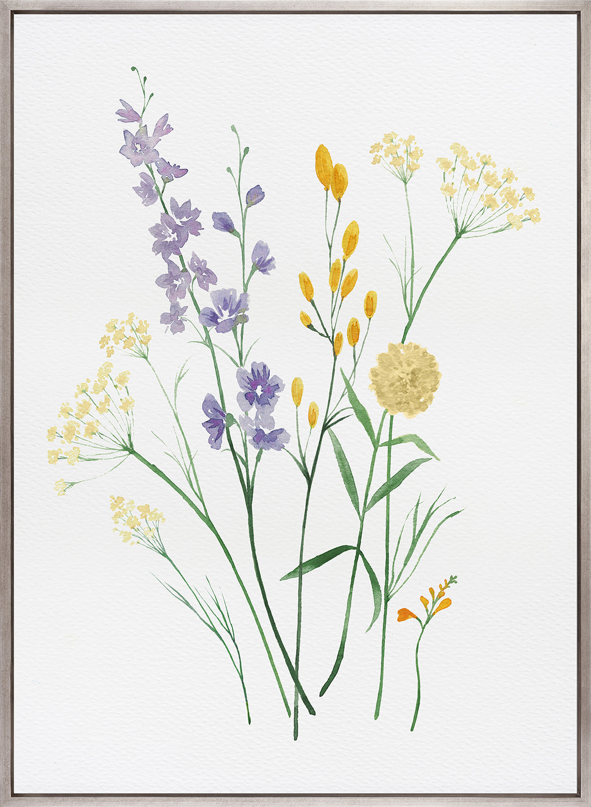 Pressed Wildflowers I (Canvas)
