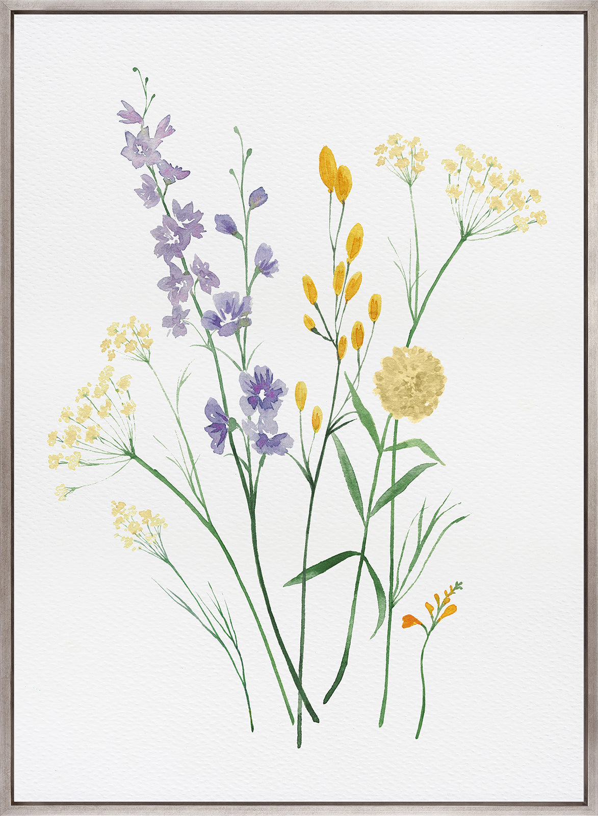 Pressed Wildflowers I (Canvas)