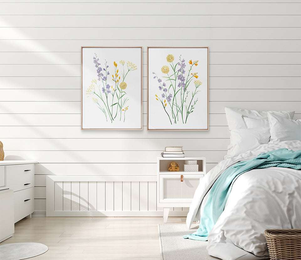 Pressed Wildflowers I (Canvas)