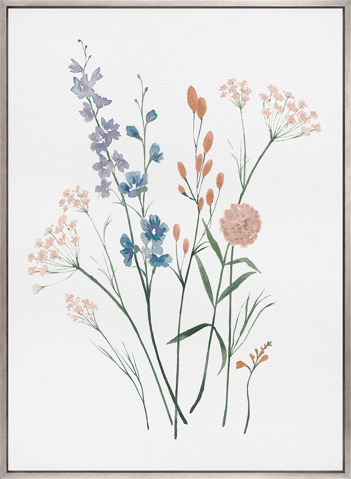 Pressed Wildflowers III (Canvas)