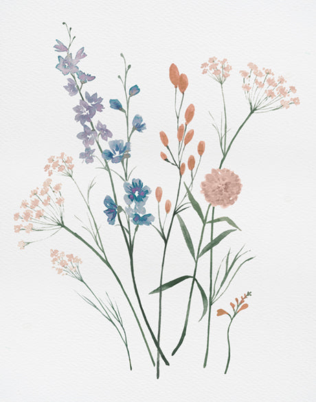 Pressed Wildflowers III (Canvas)