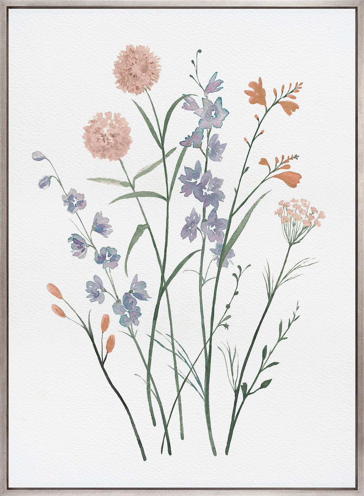 Pressed Wildflowers IV (Canvas)