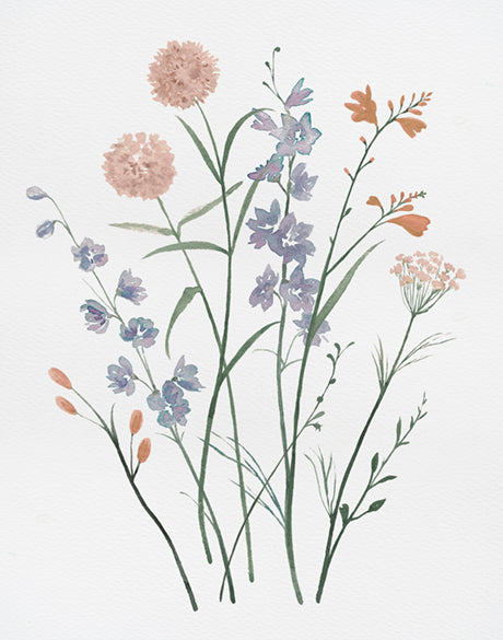 Pressed Wildflowers IV (Canvas)