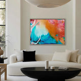 Sapphire Abstract I (Canvas) Large (1109mm W x 903mm H)