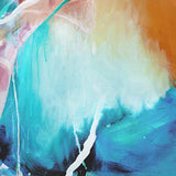 Sapphire Abstract I X-Large (1400mm W x 1000mm H) / Clear Acrylic