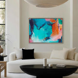 Sapphire Abstract II (Canvas) Large (1109mm W x 903mm H)