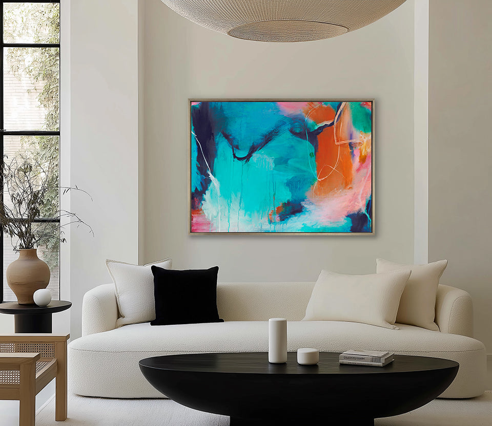 Sapphire Abstract II (Canvas)