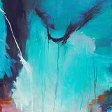 Sapphire Abstract II (Canvas) Large (1109mm W x 903mm H)