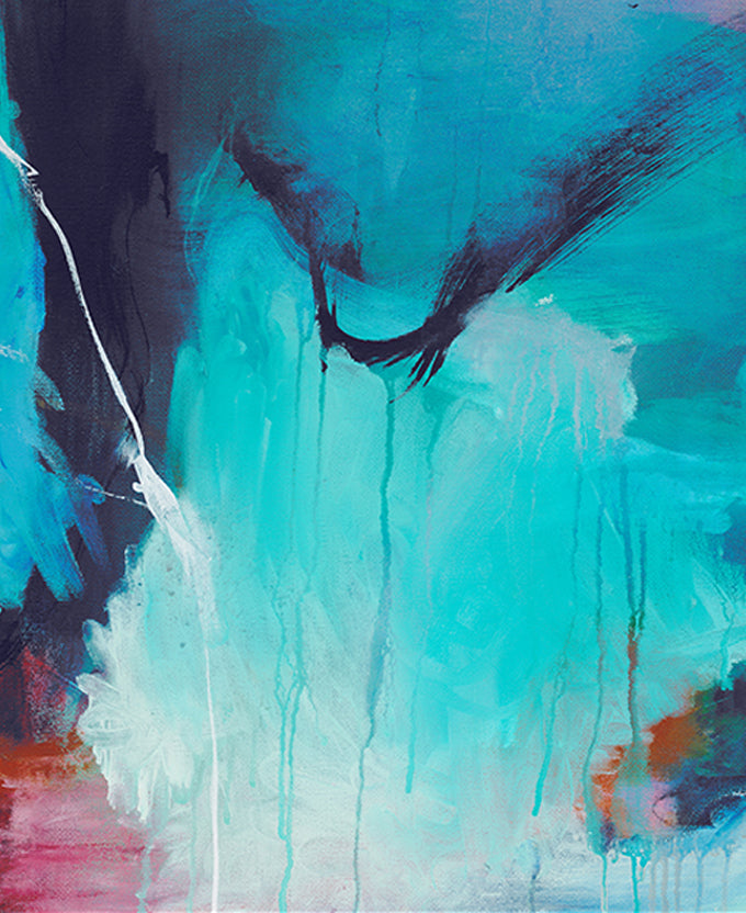 Sapphire Abstract II (Canvas)