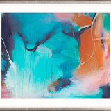 Sapphire Abstract II X-Large (1400mm W x 1000mm H) / Clear Acrylic