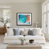 Sapphire Abstract II X-Large (1400mm W x 1000mm H) / Clear Acrylic