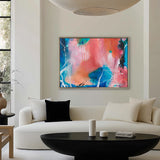 Sapphire Abstract III (Canvas) Large (1109mm W x 903mm H)
