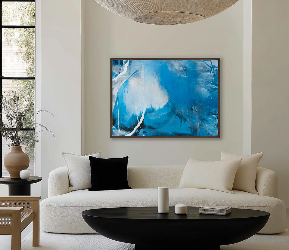 Sapphire Abstract IV (Canvas)