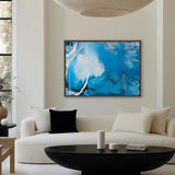 Sapphire Abstract IV (Canvas) Large (1109mm W x 903mm H)