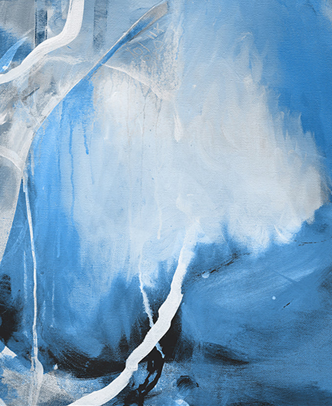 Sapphire Abstract IV (Canvas)