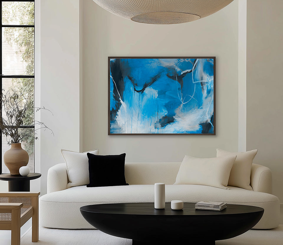 Sapphire Abstract V (Canvas)