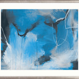 Sapphire Abstract V X-Large (1400mm W x 1000mm H) / Clear Acrylic