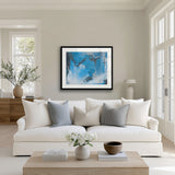 Sapphire Abstract V X-Large (1400mm W x 1000mm H) / Clear Acrylic