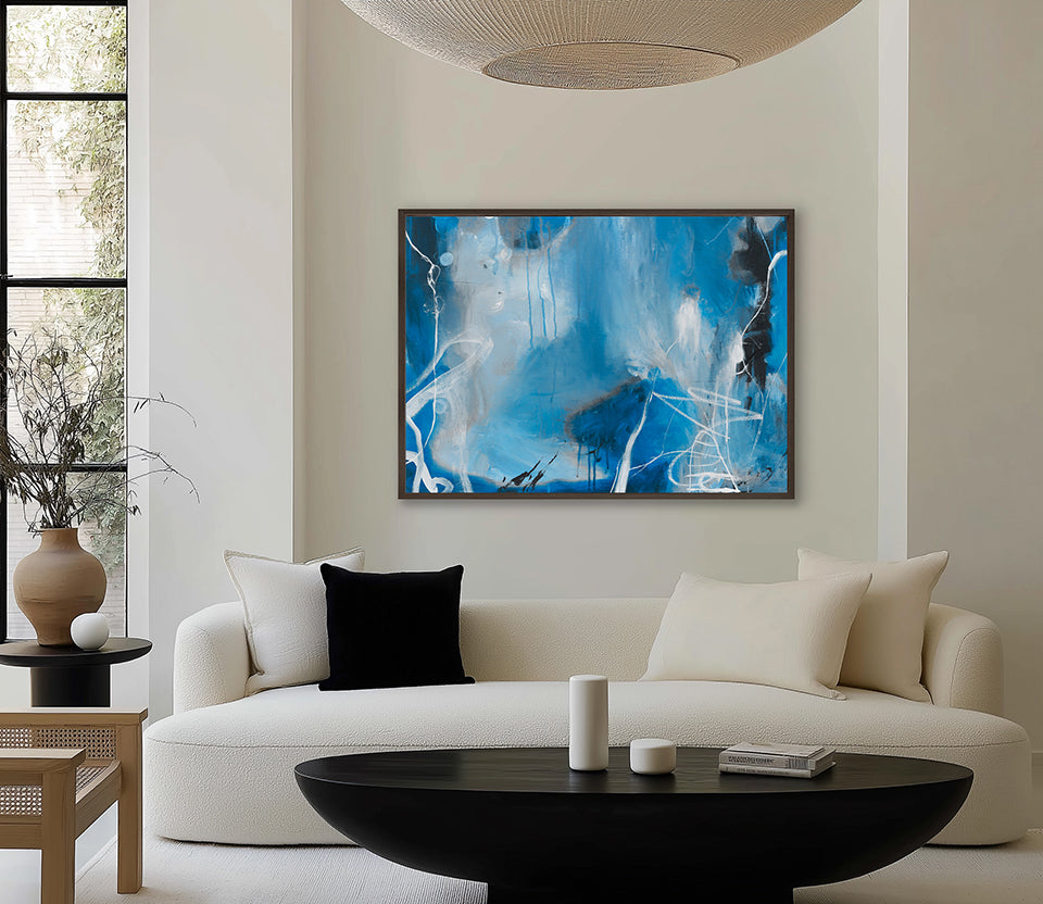 Sapphire Abstract VI (Canvas)