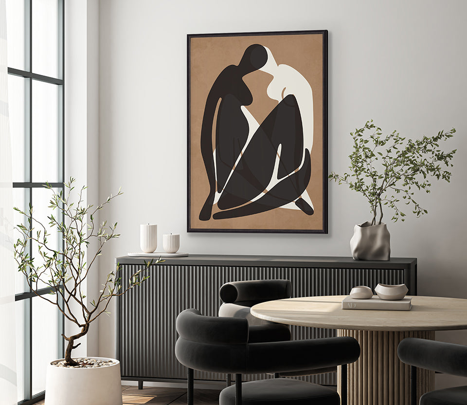 Amoureux Silhouette I(Canvas)