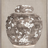 Chinoiserie Urn I (Canvas) Large (903mm W x 1109mm H)