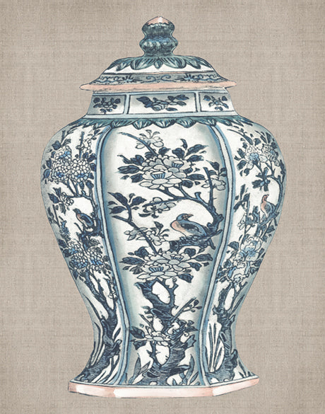 Chinoiserie Urn II (Canvas)