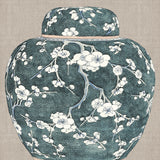Chinoiserie Urn III (Canvas) Large (903mm W x 1109mm H)