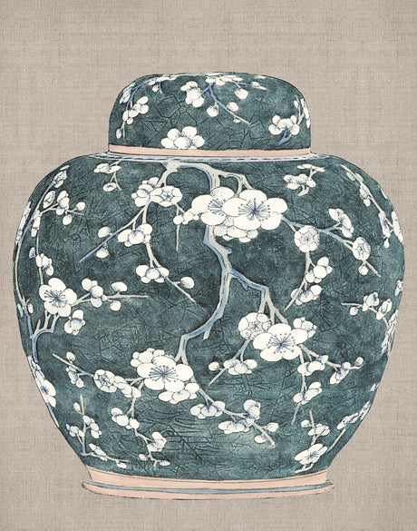 Chinoiserie Urn III (Canvas)