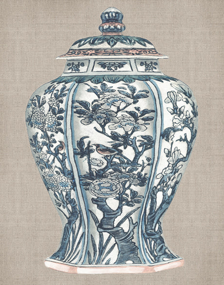 Chinoiserie Urn IV (Canvas)