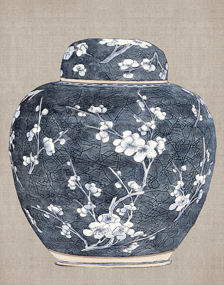 Chinoiserie Urn VII (Canvas)