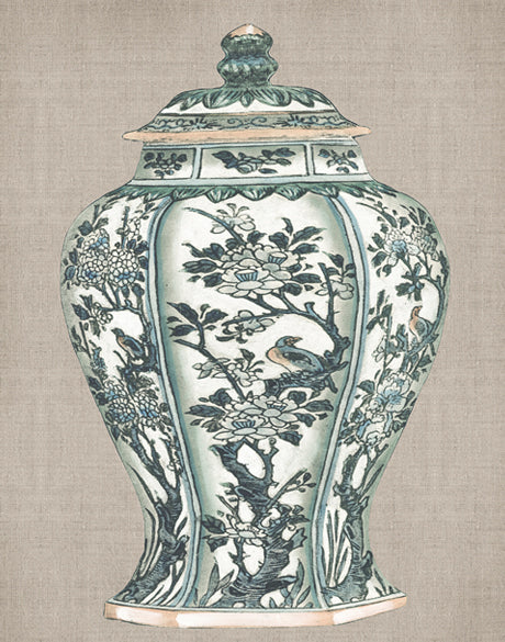Chinoiserie Urn VIII (Canvas)