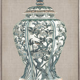 Chinoiserie Urn IX (Canvas) Large (903mm W x 1109mm H)