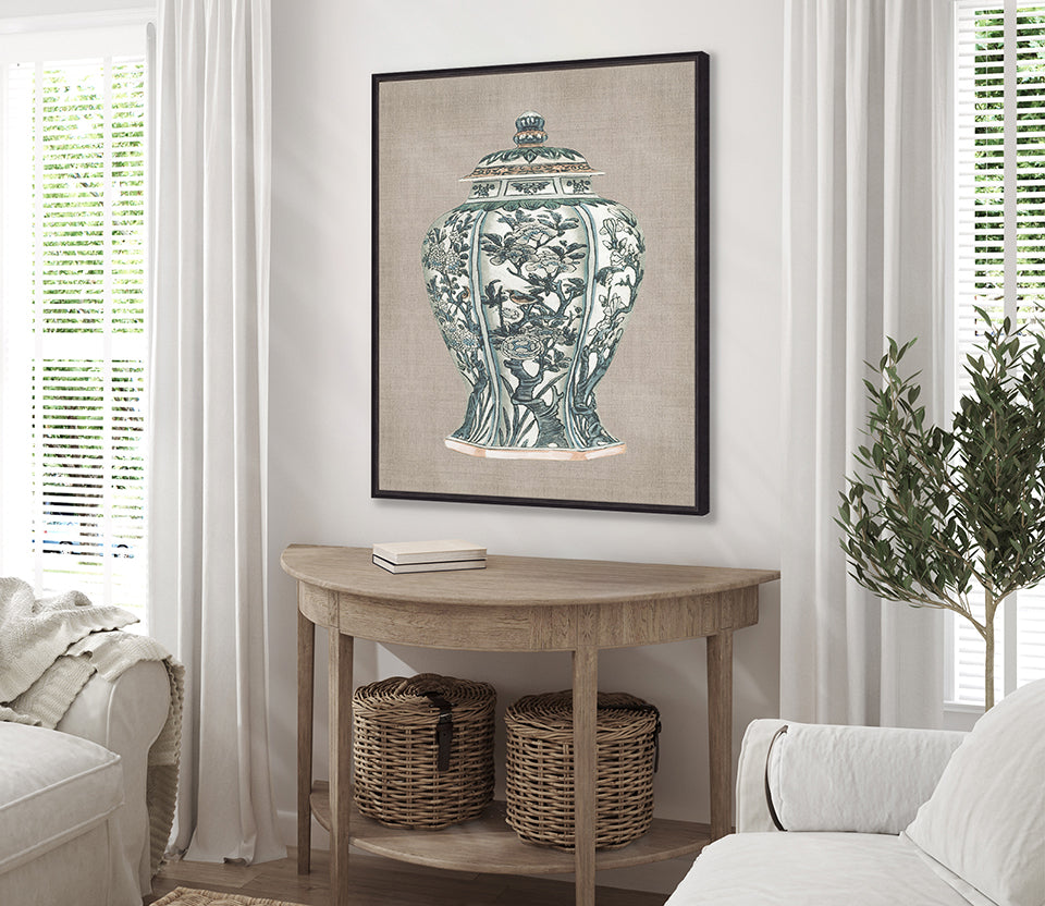 Chinoiserie Urn IX (Canvas)
