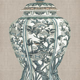 Chinoiserie Urn IX (Canvas) Large (903mm W x 1109mm H)