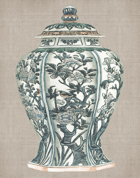 Chinoiserie Urn IX (Canvas)