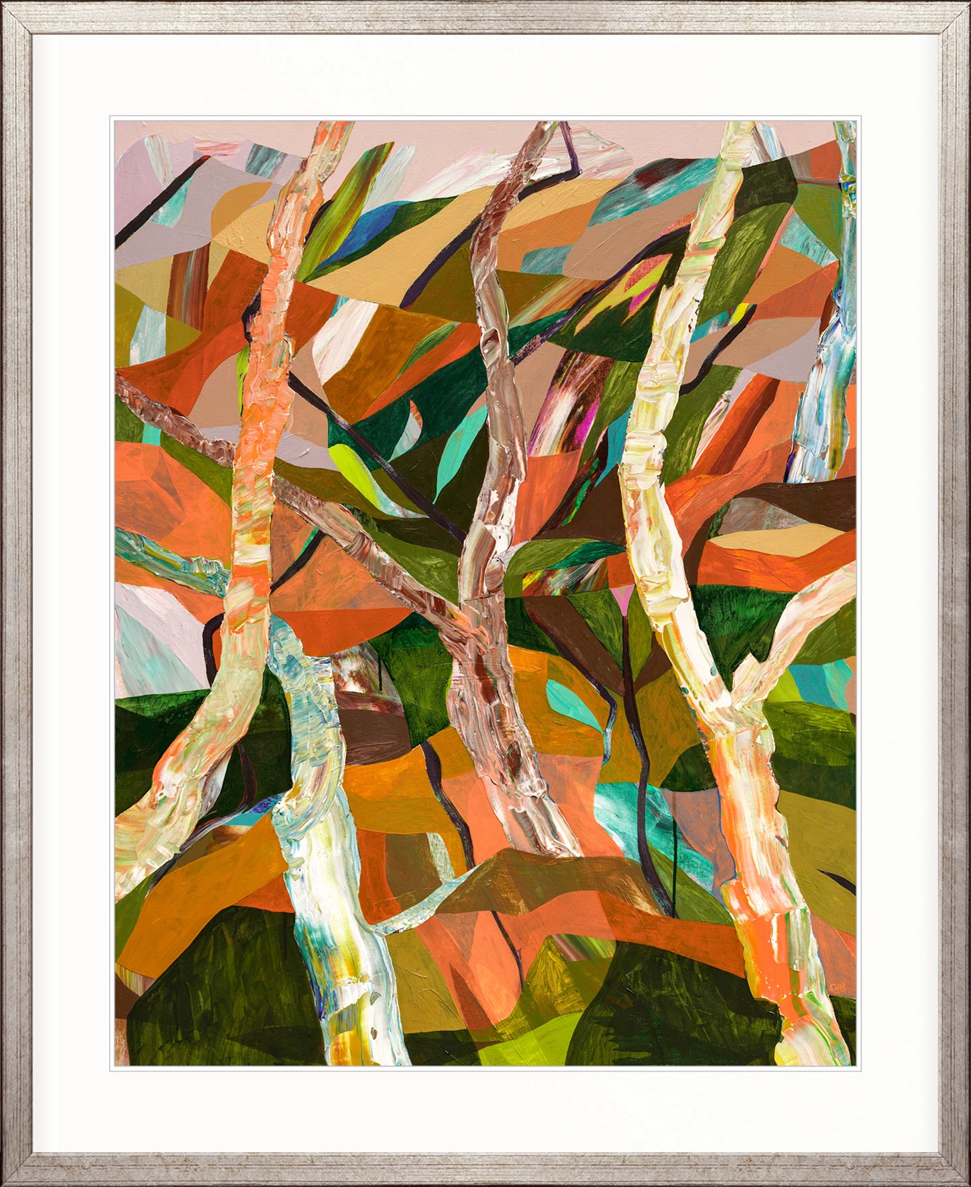 Stringybark Abstract V X-Large (1000mm W x 1400mm H) / Clear Acrylic