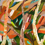 Stringybark Abstract X X-Large (1000mm W x 1400mm H) / Clear Acrylic