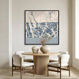 Suna Divide Abstract IV (Canvas) Large (860mm W x 860mm H)